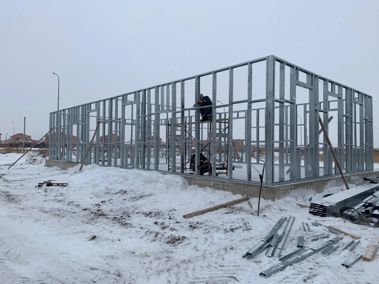 Каркас жилого дома из ЛСТК APROFIL в Астане