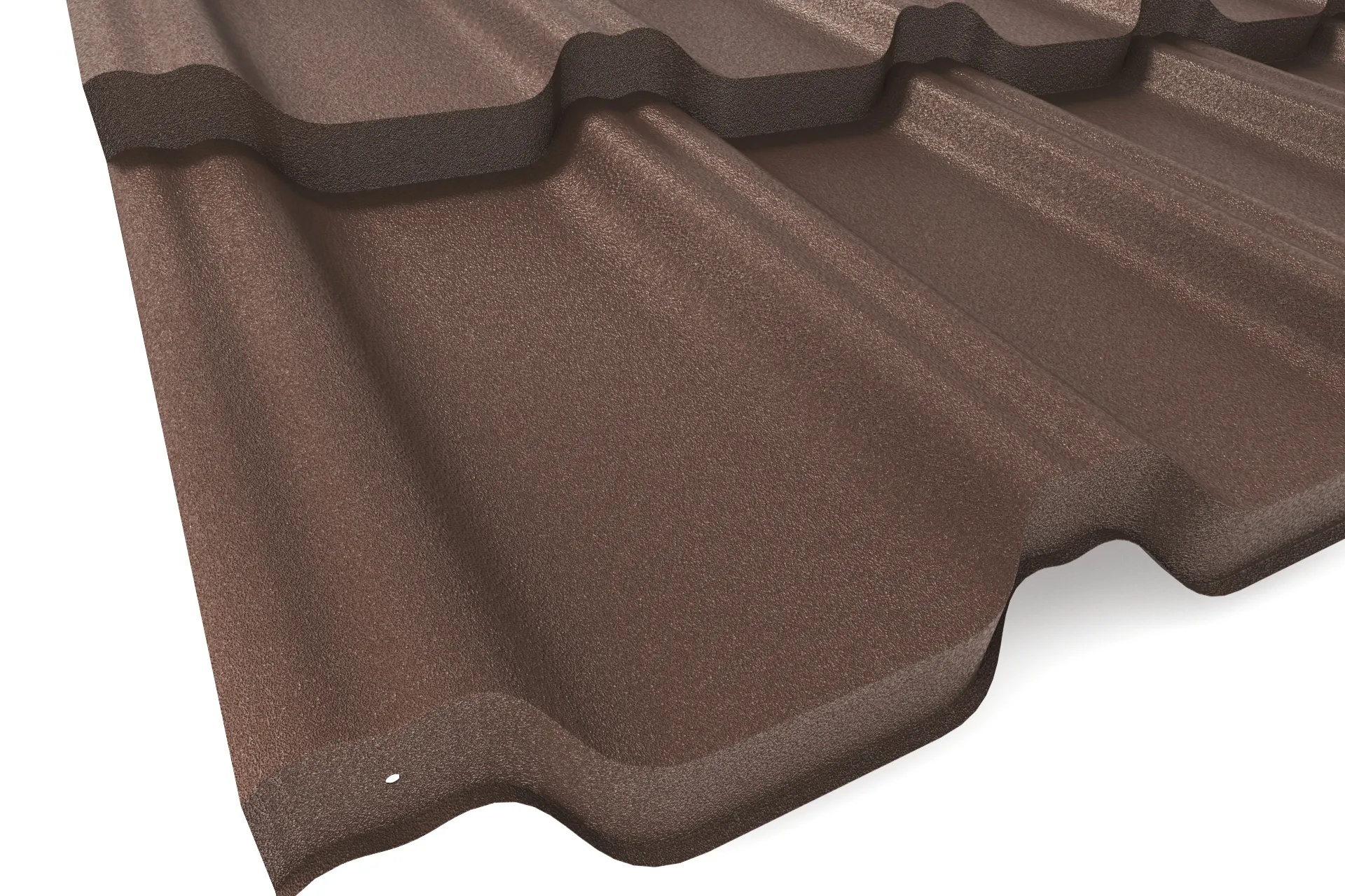 Модульная металлочерепица VICENZA PRO (Виченца Про) APROFIL, Матовая: Шоколадно-коричневый (VP-МАТ-8017-0.47-7)