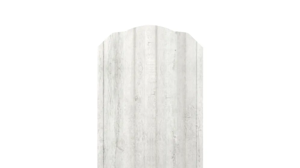 Штакетник Трапециевидный APROFIL, 114мм, Имитация дерева, камня: Gray Wood (ШТ-ПАТТЕРН-Gray-Wood-0.45-15)