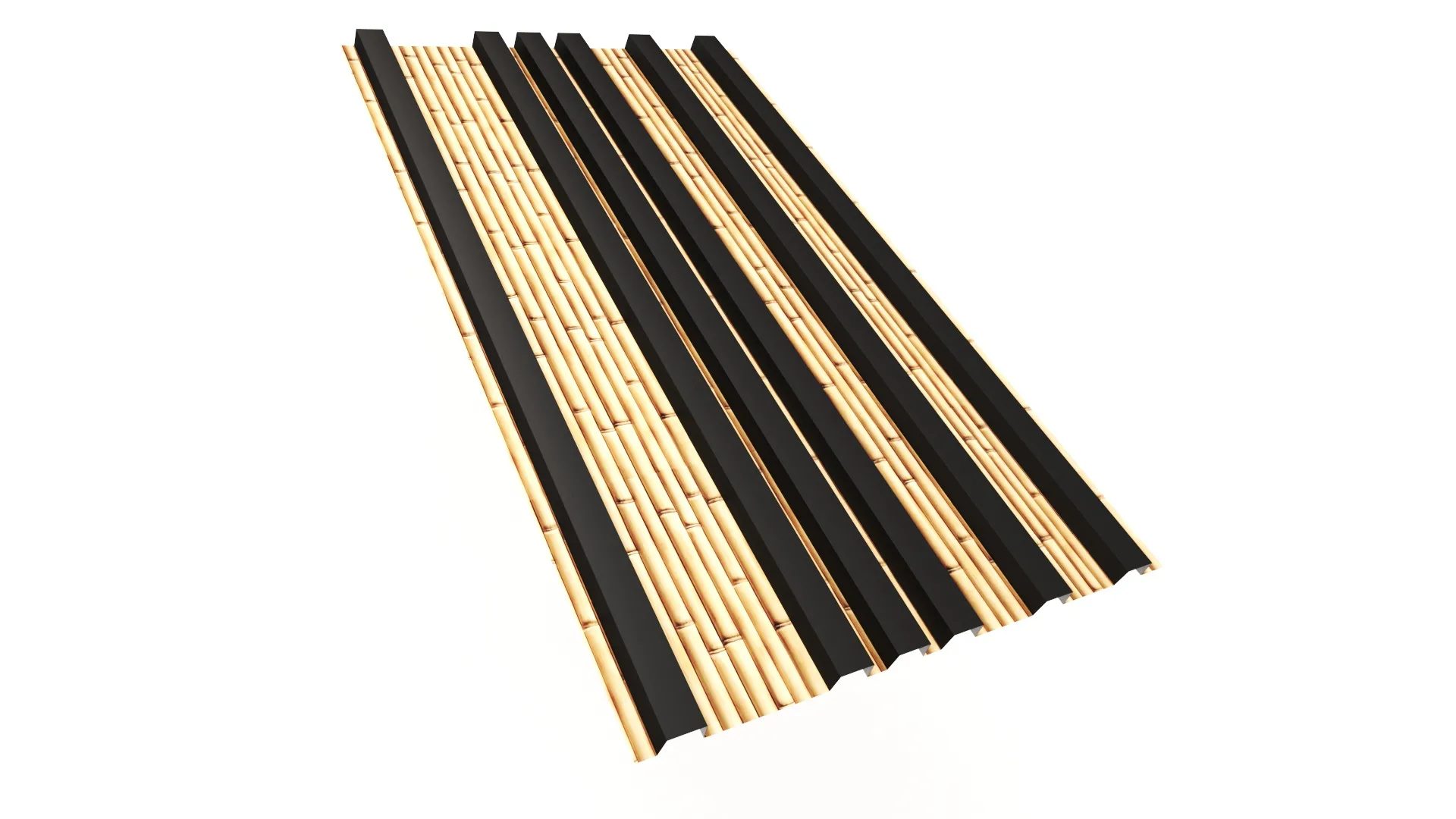 Фасадная дизайнерская панель ORMAN BAMBOO APROFIL, Имитация дерева, камня: Bamboo (ORM-ПАТТЕРН-Bamboo-0.5-15)