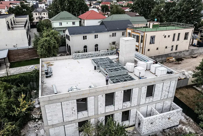 Каркас надстройки офисного здания из ЛСТК APROFIL в городе Алматы