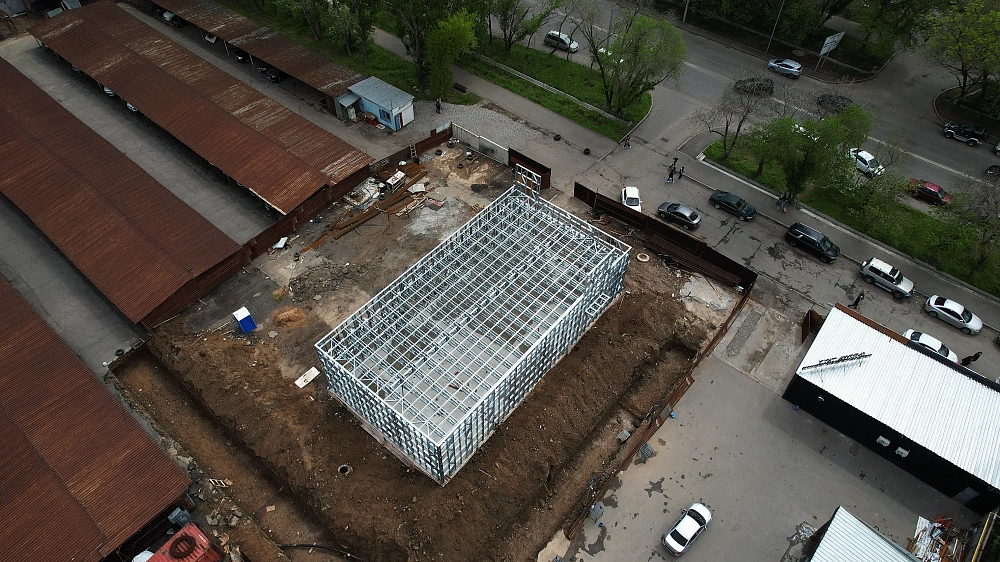Каркас ресторана быстрого питания из ЛСТК APROFIL в Алматы